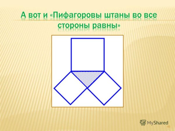 Теорема Пифагора Пифагоровы штаны