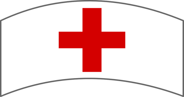 Медицинский колпак с красным крестом