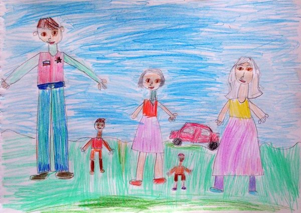 Конкурс рисунков моя семья