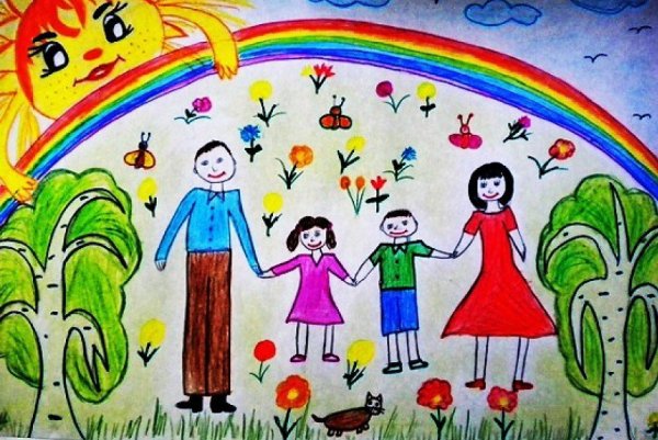 Рисунок на тему семья