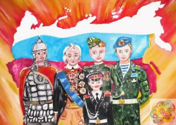 Детские военные рисунки