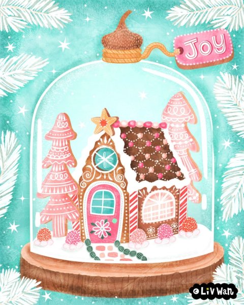 Пряничный домик иллюстрации