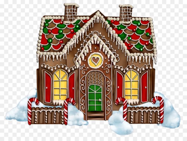 Рисование с детьми Пряничный домик