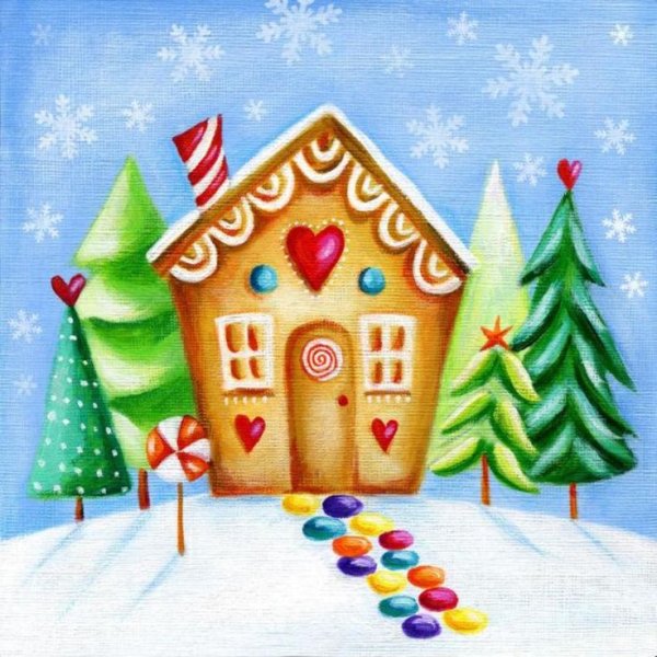 Пряничный домик из сказки Гензель и Гретель