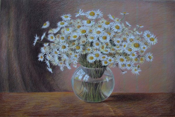 Стилизованные ромашки