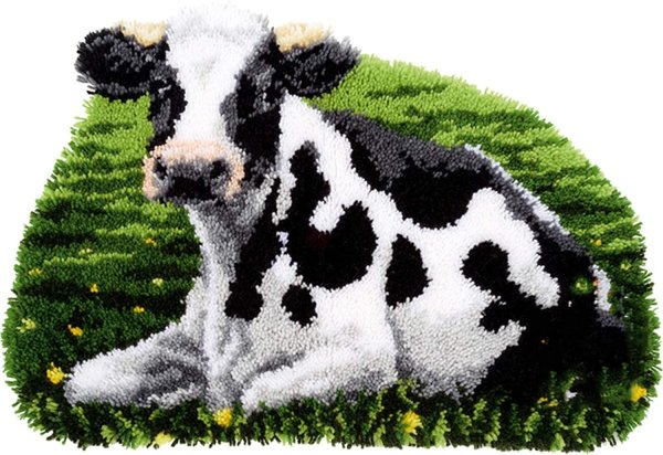 Ковровая вышивка корова