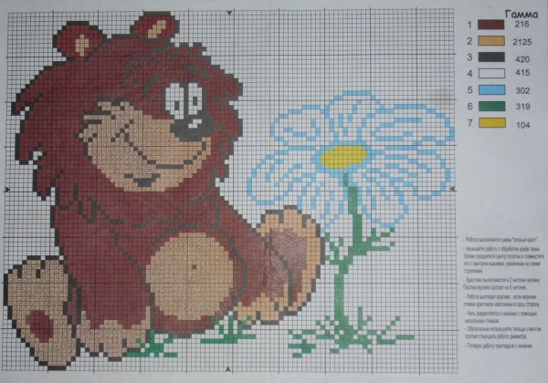 Эскизы для ковровой вышивки