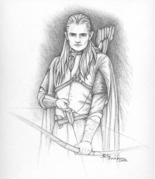 Леголас Властелин колец рисунок