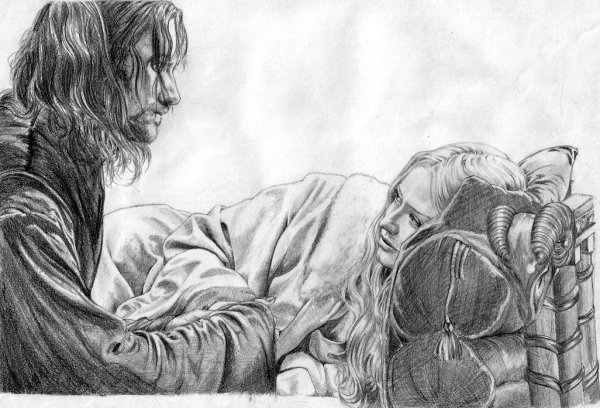 Властелин колец Арагорн и Эовин