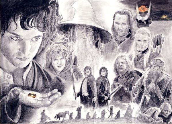 Рисунки по Властелину колец