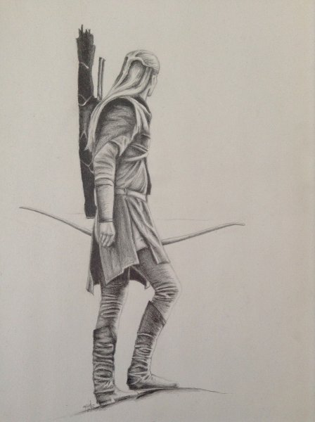 Властелин колец карандашом