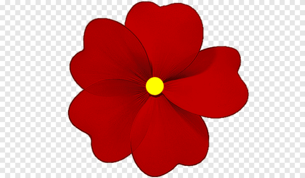 Красный цветочек