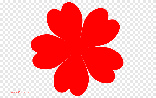 Красный цветочек