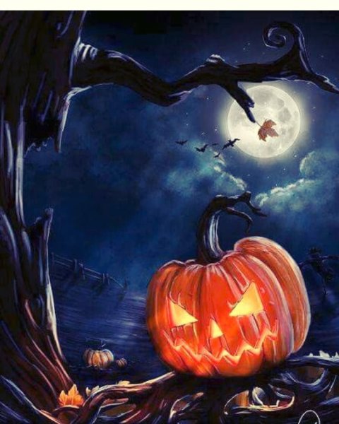 Джек Скеллингтон с тыквой