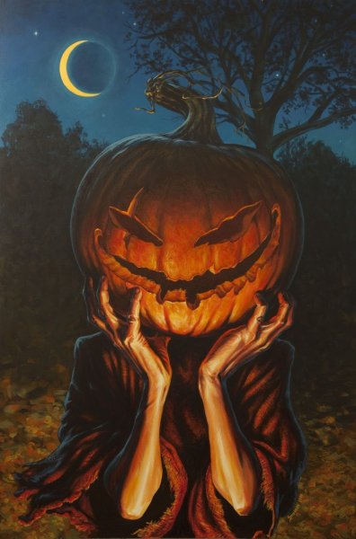 Тыква на Хэллоуин для детей