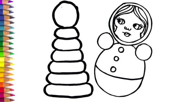 Рисование неваляшка