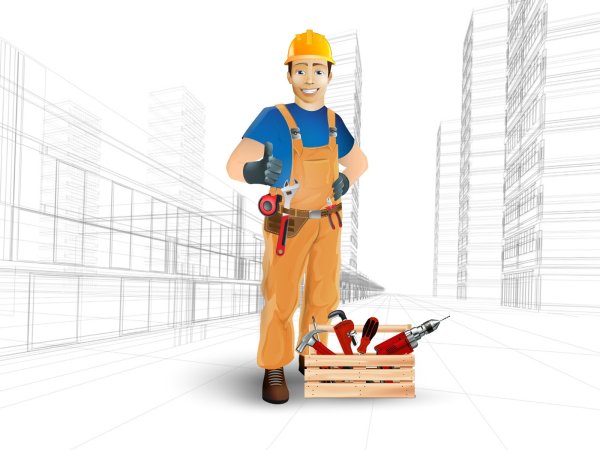 Строитель мультяшный