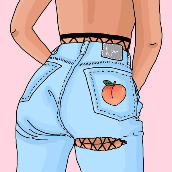 Рисунок попы