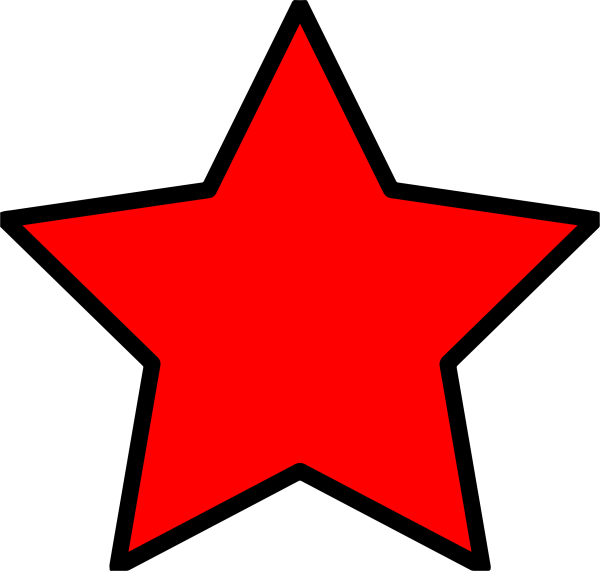 Красная звезда нарисовать