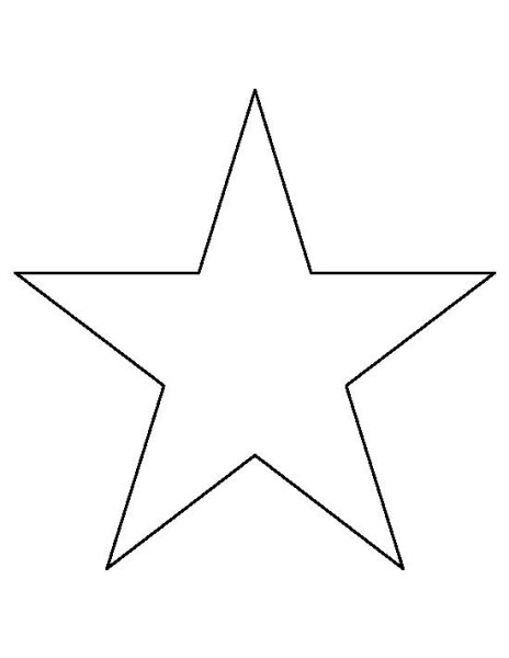 Звезда раскраска