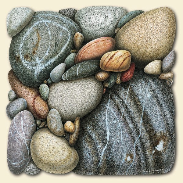 Живопись морской Галькой