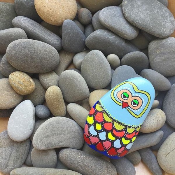 Разноцветная морская галька