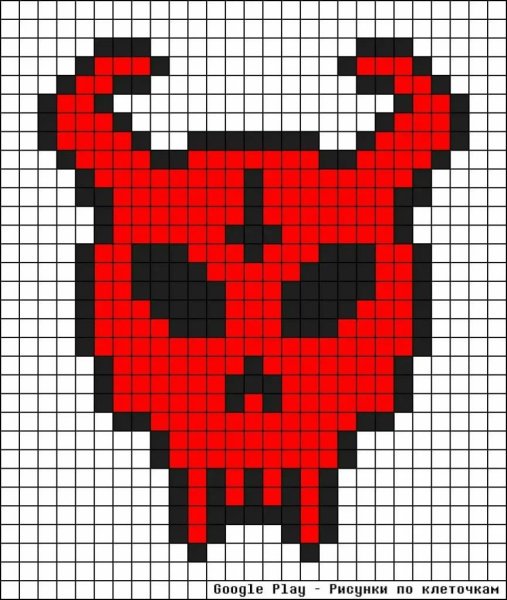 Рисунки по клеточкам в тетради