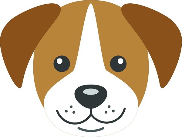 Мордочка собачки для аппликации