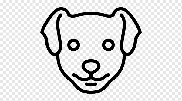 Морда собаки рисунок
