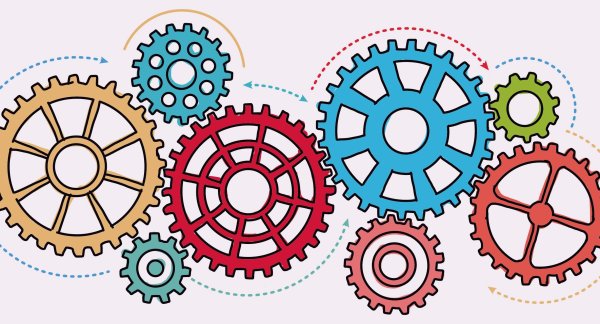 Стилизованная шестеренка