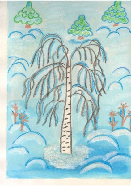 Береза без листьев