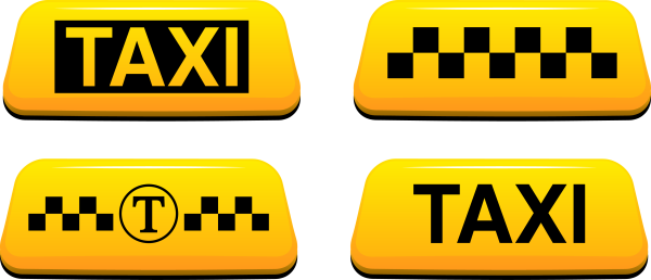 Шашки такси вектор