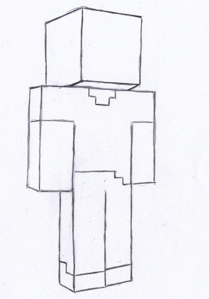 Стив майнкрафт рисунок