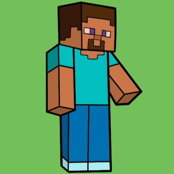 Нарисовать Стива из МАЙНКРАФТА