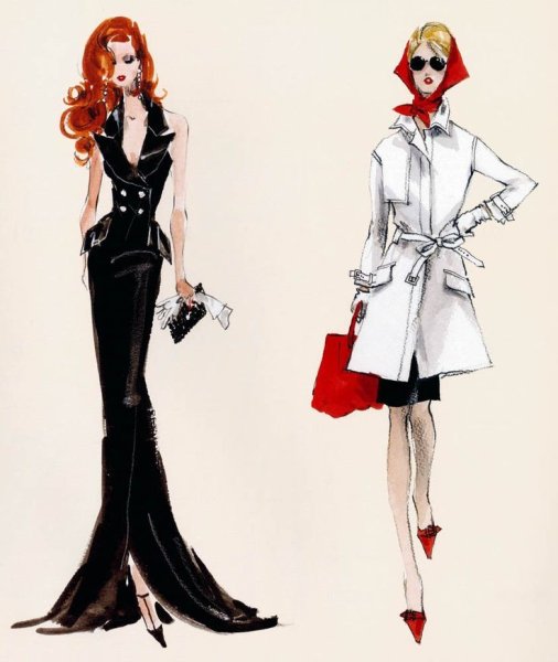 Эскизы художников модельеров