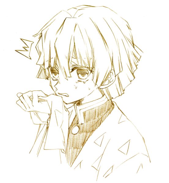 Зеницу Агацума арт Чиби