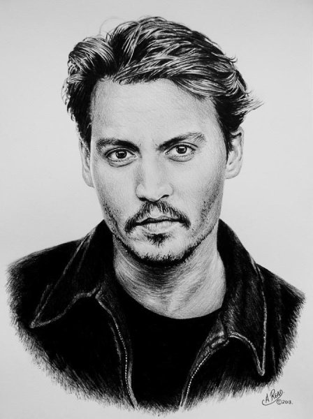 Портрет знаменитостей Джонни Депп