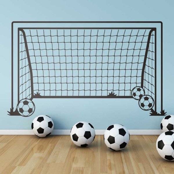 Футбольные ворота карандашом