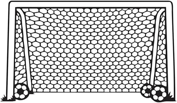 Футбольные ворота вектор