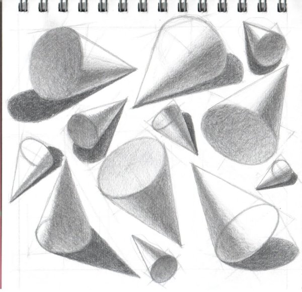 Объемные фигуры конус