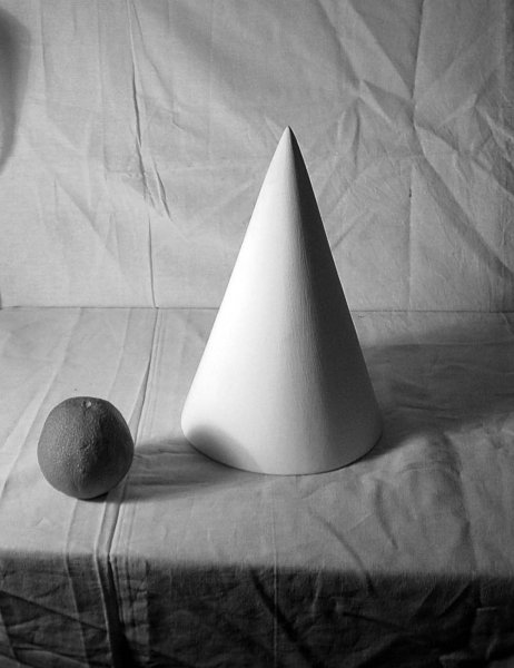 Конус рисунок карандашом