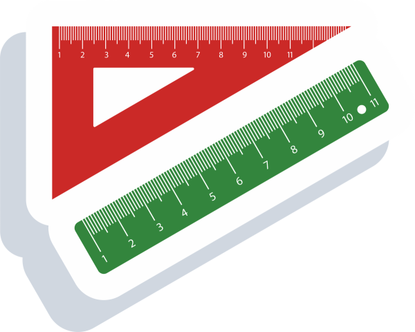 Линейка нарисованная