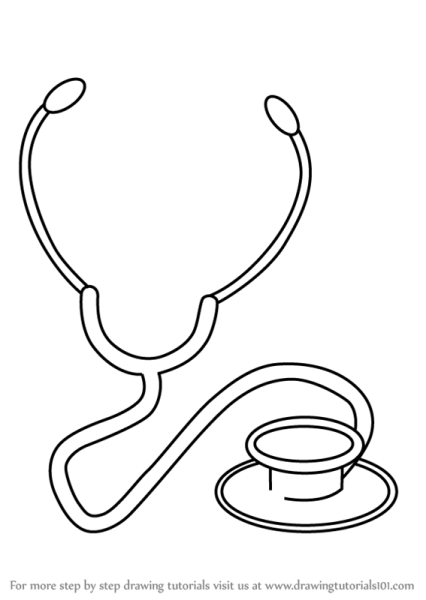 Стетоскоп раскраска