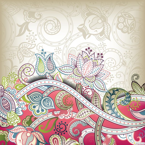 Орнамент в индийском стиле