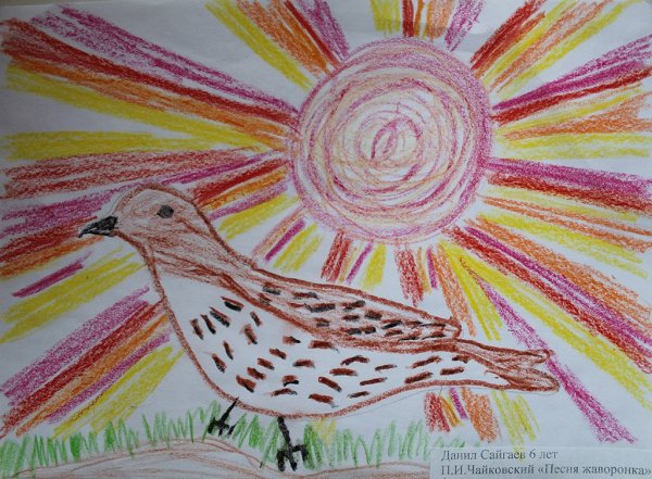 Жаворонок живопись