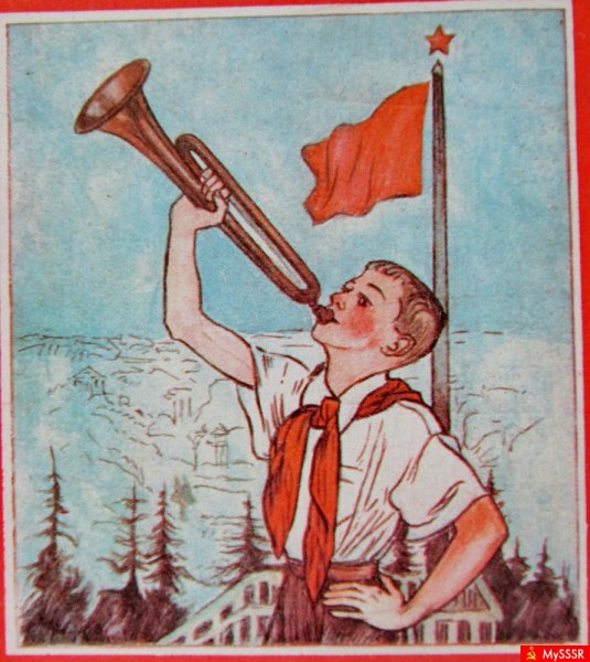 Пионерия на прозрачном фоне