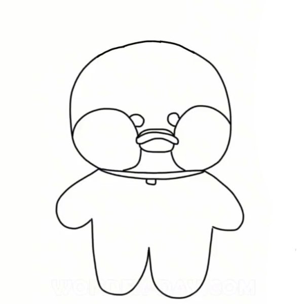 Уточка Лала фан фан раскраска