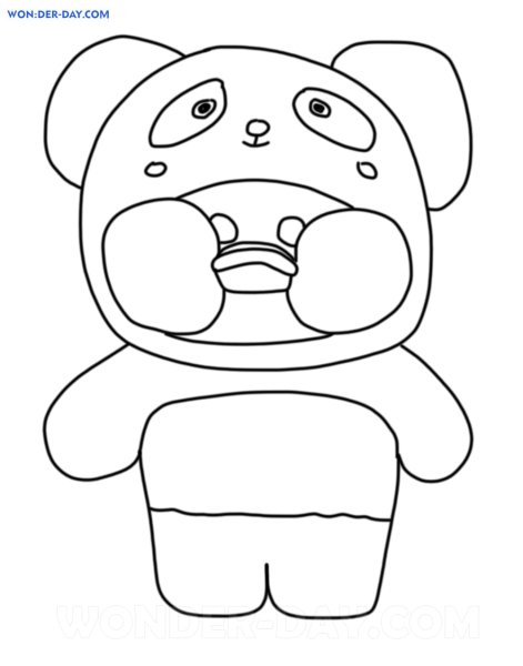 Раскраска уточка