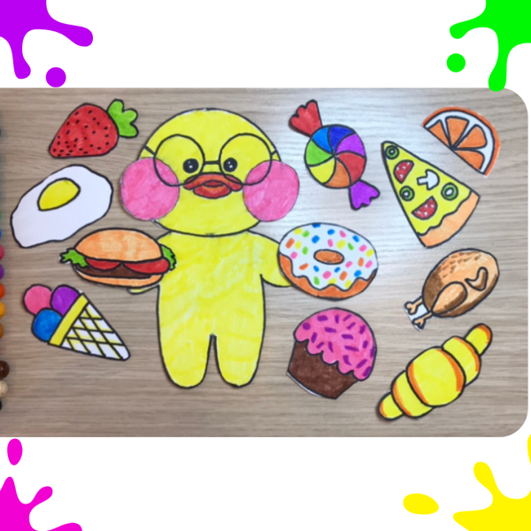 Утка раскраска для детей