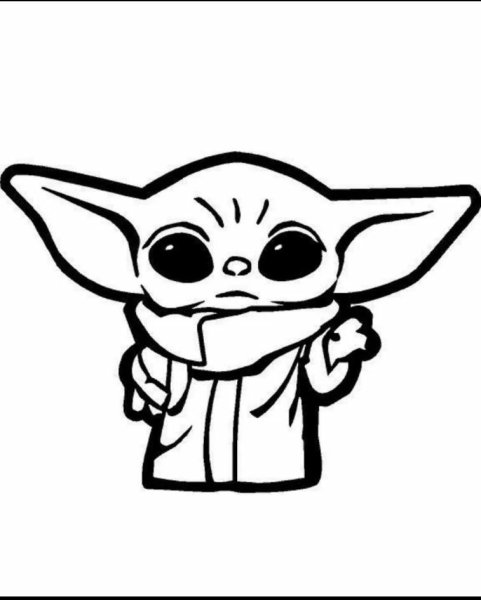 Мастер йода раскраска